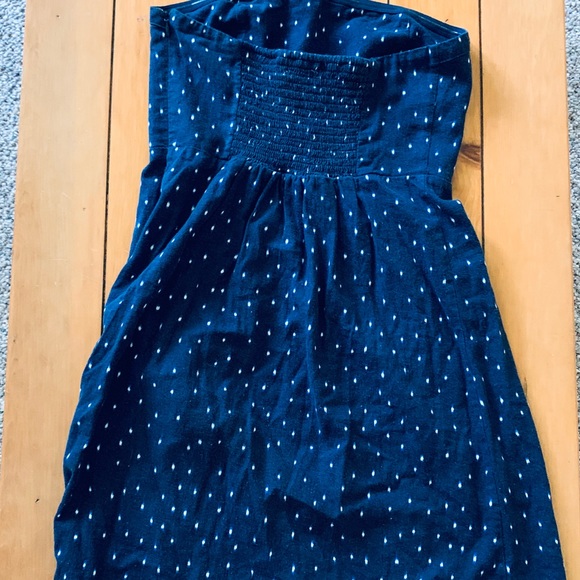 Old Navy strapless navy blue dress size 4 - Picture 5 of 6
